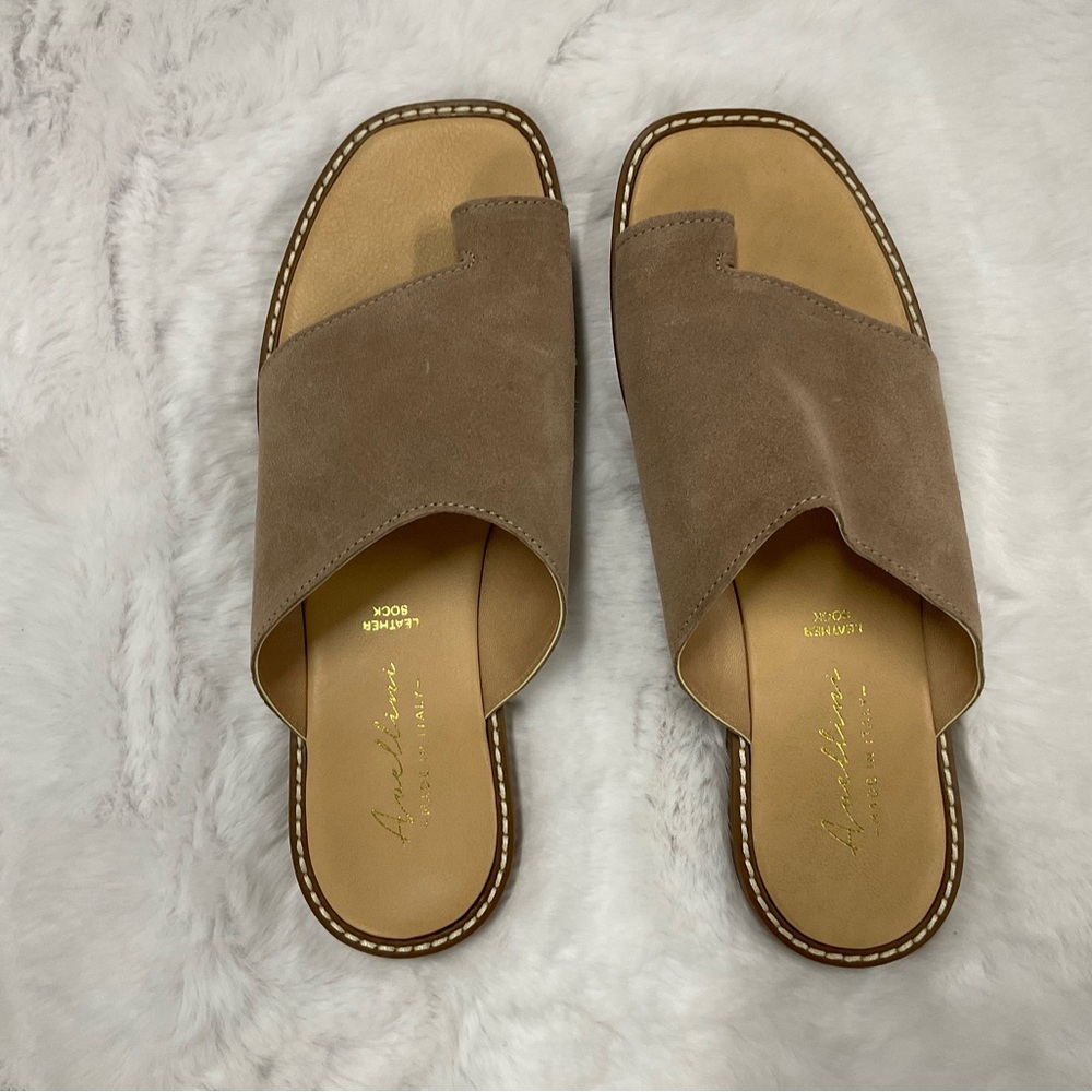 Avellini Taupe Suede Sandals - Women's
